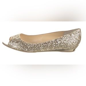 Jimmy Choo open toe flats